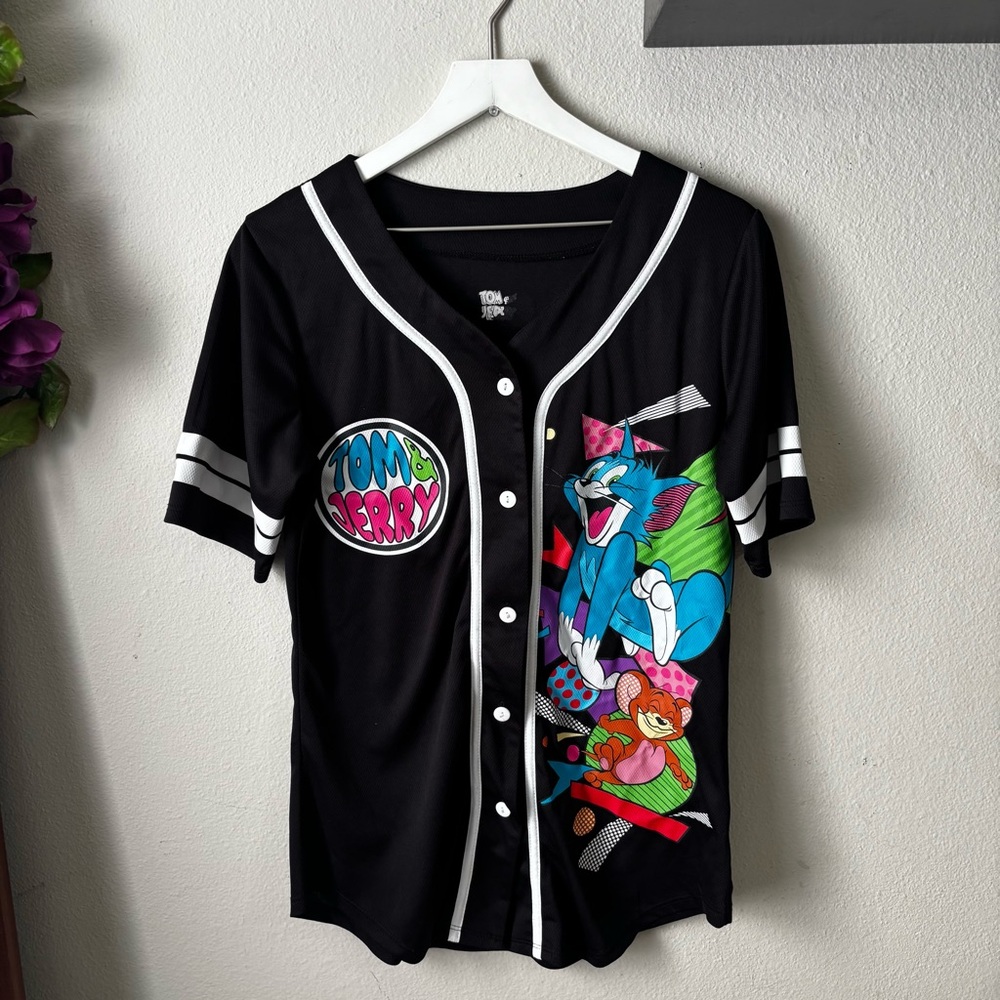 90s Tom & Jerry Baseball Jersey Women’s Size Medium